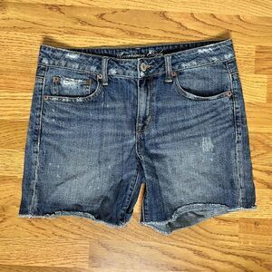 Cute Factory Distressed Jean Shorts by American Eagle Outfitters